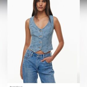 Aritzia Jean vest top